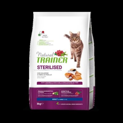 Trainer Natural Cat Steril. losos 3 kg – Zboží Mobilmania