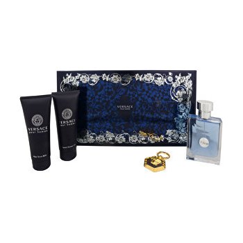 Versace Pour Homme EDT 100 ml + sprchový gel 100 ml + balzám po holení 100 ml + klíčenka dárková sada