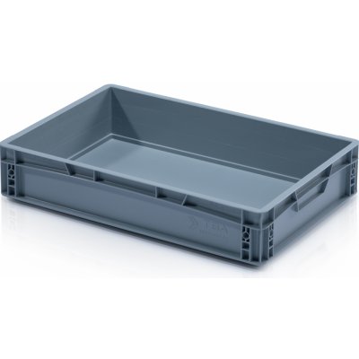 TBA Plastová Euro přepravka 600 x 400 x 120 cmmm plný úchyt – Zboží Dáma