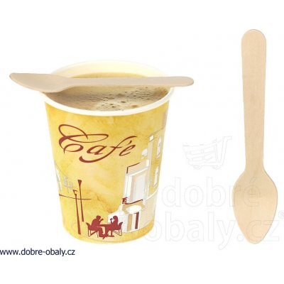 Wimex 40023 Kávová lžička dřevěná 11cm jednotlivě – Zboží Dáma