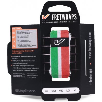 Gruvgear FretWraps World Flags Small Green/White/Red