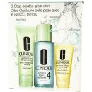 Clinique 3step Skin Care System4 Liquid Facial Soap 50 ml + 100 ml Clarifying Lotion 4 + 30 ml DDMgel dárková sada