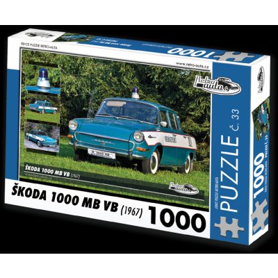 Retro-Auta č. 33 Škoda 1000 MB VB 1967 1000 dílků – Zbozi.Blesk.cz