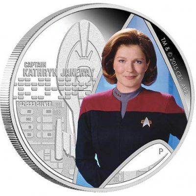 Perth Mint Star Trek Captain Janeway Proof 1 oz – Zboží Mobilmania