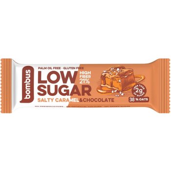Bombus Tyčinka Low sugar slaný karamel a čokoláda 40 g