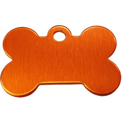 Bafpet Oboustranná psí známka kostička Oranžová 1,5cm x 2,5cm 01M – Zboží Mobilmania