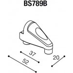 Montážní adaptér BS789B pro zpětná zrcátka RIZOMA do kapotáže - pro motocykly DUCATI 899/1199 Panigale, černý, (1kus) | Zboží Auto