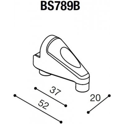 Montážní adaptér BS789B pro zpětná zrcátka RIZOMA do kapotáže - pro motocykly DUCATI 899/1199 Panigale, černý, (1kus) | Zboží Auto