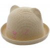 Klobouk Maximo dětský letní klobouk růžový medvídek