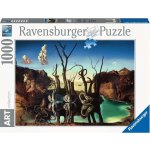 Ravensburger Dali: Labutě odrážející slony 1000 dílků – Zboží Mobilmania