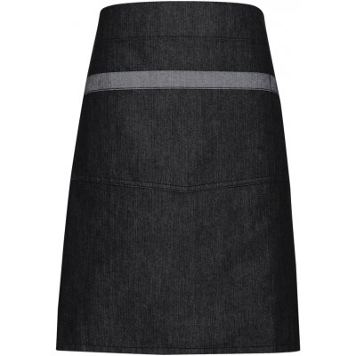 Premier Workwear Džínová zástěra střední délky PR128 Black Denim 70x50cm – Hledejceny.cz