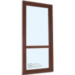 Kömmerling balkonové dveře 70 AD s příčkou pravé ořech/ořech 90 x 230 cm s klikou+ PVC rám – Hledejceny.cz