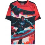 CurePink: pánské tričko Marvel Captain America Kapitán Amerika: Červený Hulk – Hledejceny.cz