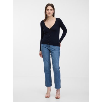 Orsay dámské zkrácené straight fit džíny tmavě modré – Zbozi.Blesk.cz