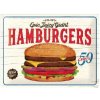 Obraz Nostalgic Art Plechová Cedule Juicy Hamburgers