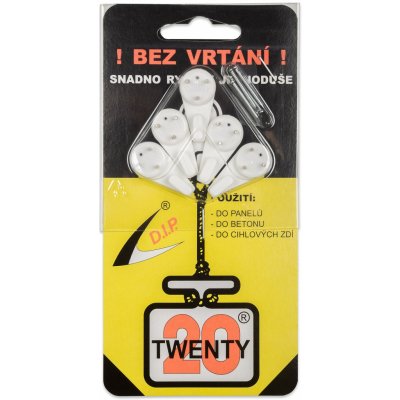 Háček TWENTY UNI bílý s jehličkami, 5ks – Hledejceny.cz