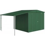 Biohort Postranní střecha Europa 4/5, tmavě zelená metalíza s jednokřídlými dveřmi – Hledejceny.cz