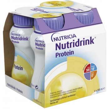 NUTRIDRINK PROTEIN S PŘÍCHUTÍ VANILKOVOU POR SOL 4X200ML