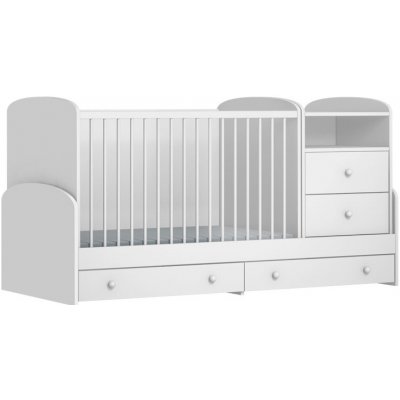 Faktum kombi postýlka Mia 120x70 cm White – Zboží Mobilmania