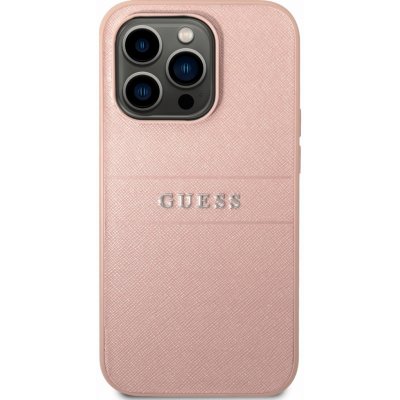 Pouzdro Guess PU Leather Saffiano iPhone 14 Pro růžové