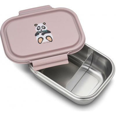 Carl Oscar STEELish LunchBox Obědový nerezový box růžový/panda – Zboží Dáma