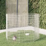 VidaXl Ohrádka pro zvířata 8 panelů 54 × 100 cm pozinkované železo 9799.171582 – Zboží Dáma