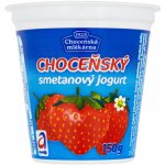Choceňská mlékárna Choceňský smetanový jogurt jahoda 150 g – Hledejceny.cz