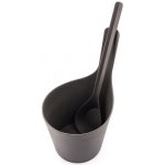 Rento saunový kbelík + naběračka 5l černá – Zboží Dáma