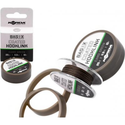 Korda Šňůra Basix Coated Hooklink Camo Green 10m 25lb – Zbozi.Blesk.cz