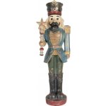 Modro-zelená dekorace figurka Louskáček Nutcracker 21*15*60 cm Clayre & Eef – Hledejceny.cz