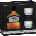 Jack Daniel's Gentleman Jack 40% 0,7 l (dárkové balení 2 sklenice) – Zboží Dáma