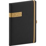 Notique A5 Týdenní 2026 Twill černo-zlatý – Zboží Živě
