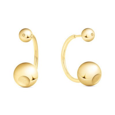 Calvin Klein Pozlacené visací náušnice Sculptural Bubbles 35000789 – Zboží Dáma