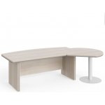 Lenza Stůl Manager LUX 255 x 155 cm, pravý, akát světlý / šedá – Zboží Dáma