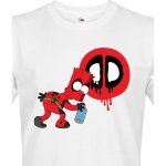 Bezvatriko cz Bart Simpson Deadpool Canvas pánské tričko s krátkým rukávem 0999 DTF DTG bílá
