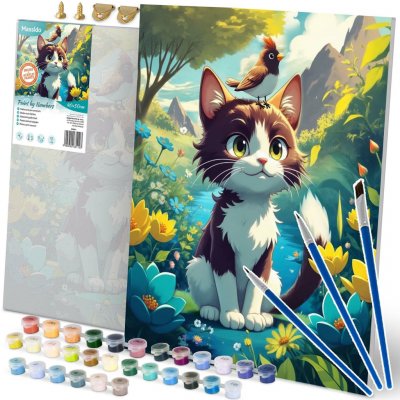 Massido 699021 Obraz pro malování podle čísel Koťátko 40 x 50 cm – Sleviste.cz