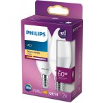 Philips 2x LED žárovka E14 B38 7W = 60W 806 lm 2700K teplá bílá – Hledejceny.cz
