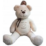 Velký medvěd I ♡ Love You Forever Béžová 180 cm – Zboží Mobilmania
