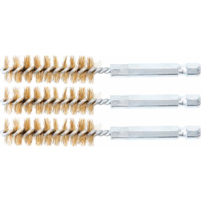 Kartáče mosazné, sada 3 ks, 14 mm, 6.3 mm (1/4") Drive, 3 pcs. - BGS 3078-14-M – Hledejceny.cz