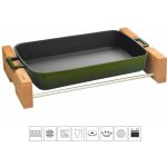 LAVA Metal litinový pekáč s dřevěným podstavcem 22x30 cm – Zboží Dáma