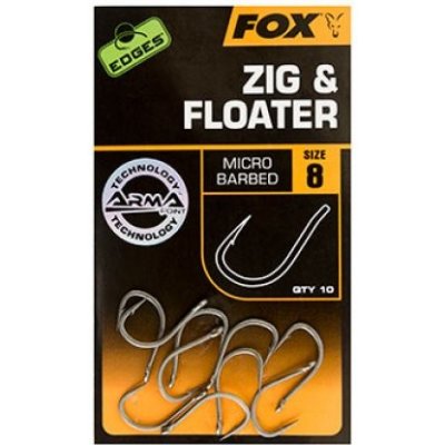 FOX Edges Armapoint Zig Floater Barbless vel.10B 10ks – Hledejceny.cz