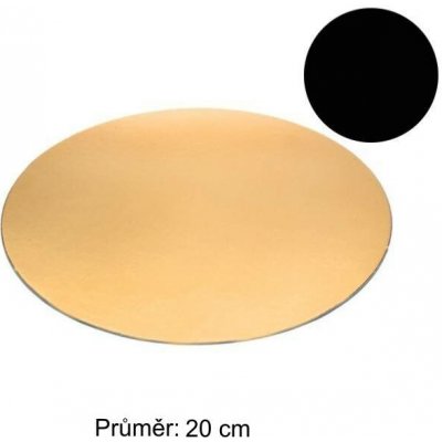 Pastry lepenková podložka zlatočerná pr.20cm – Sleviste.cz