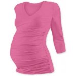 Jožánek Vanda tričko s V výstřihem 3/4 rukáv sytě růžová – Sleviste.cz