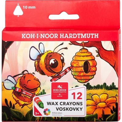 Koh-i-noor Trojhranné voskovky 12ks 24284 – Zboží Mobilmania