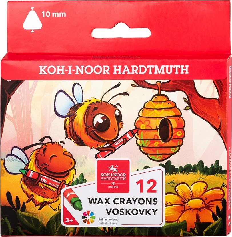 Koh-i-noor Trojhranné voskovky 12ks 24284