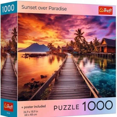 Trefl 1000 USA Collection Západ slunce nad rájem – Zboží Dáma