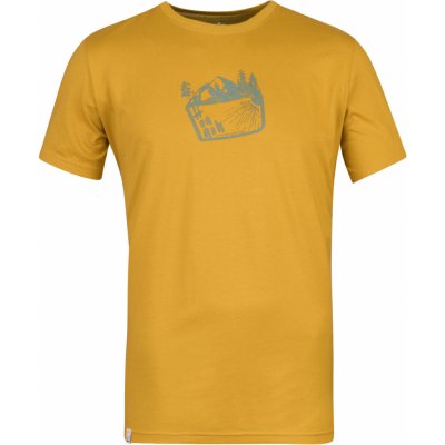 Hannah Ravi pánské bavlněné tričko 10029118HHX honey – Zboží Mobilmania