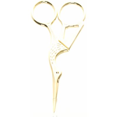 Nůžky čáp zlaté 12cm – Hledejceny.cz