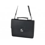 Kožená aktovka Nivasaža N1701-MRV-B černá – Zboží Mobilmania