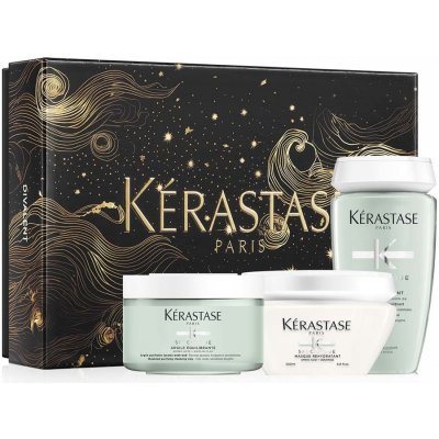 KÉRASTASE Specifique sada Bain Divalent 250 ml + Masque Réhydratant 200 ml + Argile Équilibrante detoxikačný íl 250 ml – Hledejceny.cz